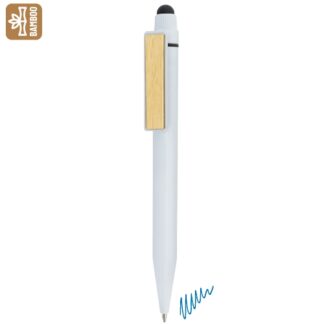 Boligrafo touch con clip bambu "bali"