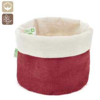 Panera de algodon y jute natural