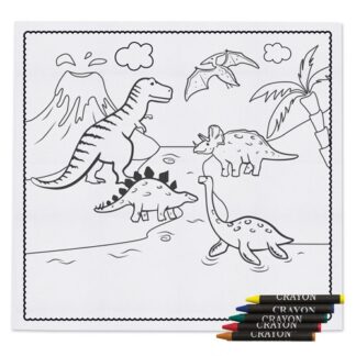 Toalha de mesa infantil com ceras "saurus"