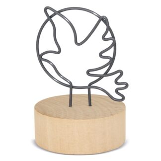 Memo clip com base de madeira "espÍritu"