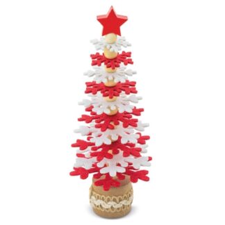 Arbolito de navidad rpet y madera reciclada "pukky"