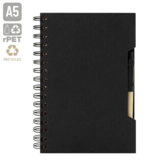 Caderno a5 com caneta eco "green life"