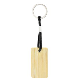 Llavero de bambÚ rectangular