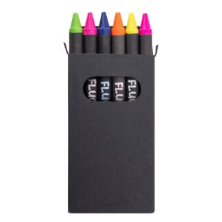 Cajita de 6 ceras fluor "lumyni"