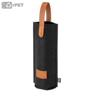 <p>bolsa em feltro para vinho
