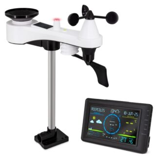 EstaciÓn meteorolÓgica inalÁmbrica wifi con velocidad del viento y pluviÓmetro “eolo”