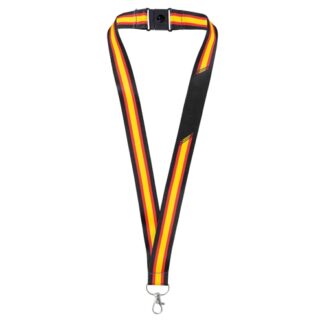 Lanyard bandera ancha "policia"