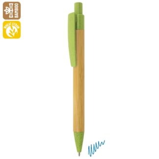 Boligrafo de bambu y fibra de trigo "terry"
