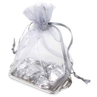 Bandeja con bolsa organza pt