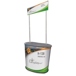 Balcao promocional com varetas