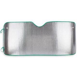 Parasol metalico coche 2 caras ribete verde