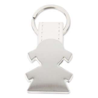 Porta-chaves metalico forma menina "nasca"