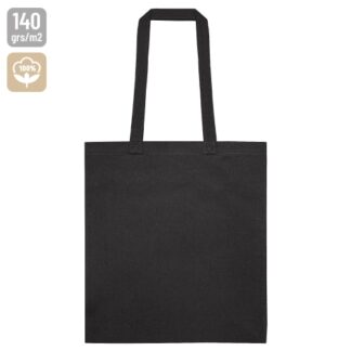 Bolsa de asa negra algodon "kelso"
